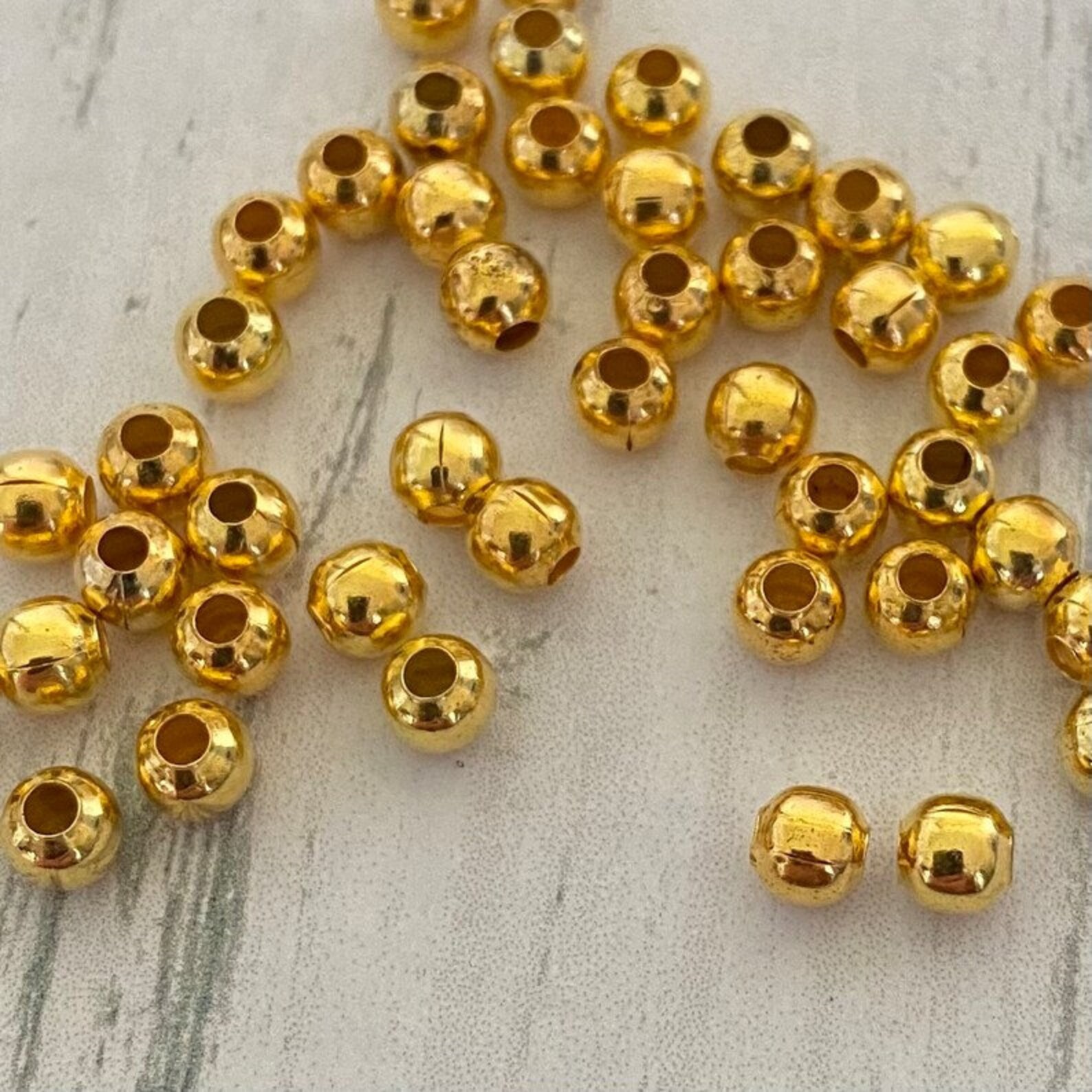 Alphabet Letter Beads, 7mm Lettering Charms A-Z Letter Beads, Pink Gold ...