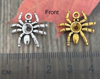 5 10 20 Halloween Spiders Antique Silver Gold Tibetan Gothic Steampunk per orecchini bracciali o pendenti