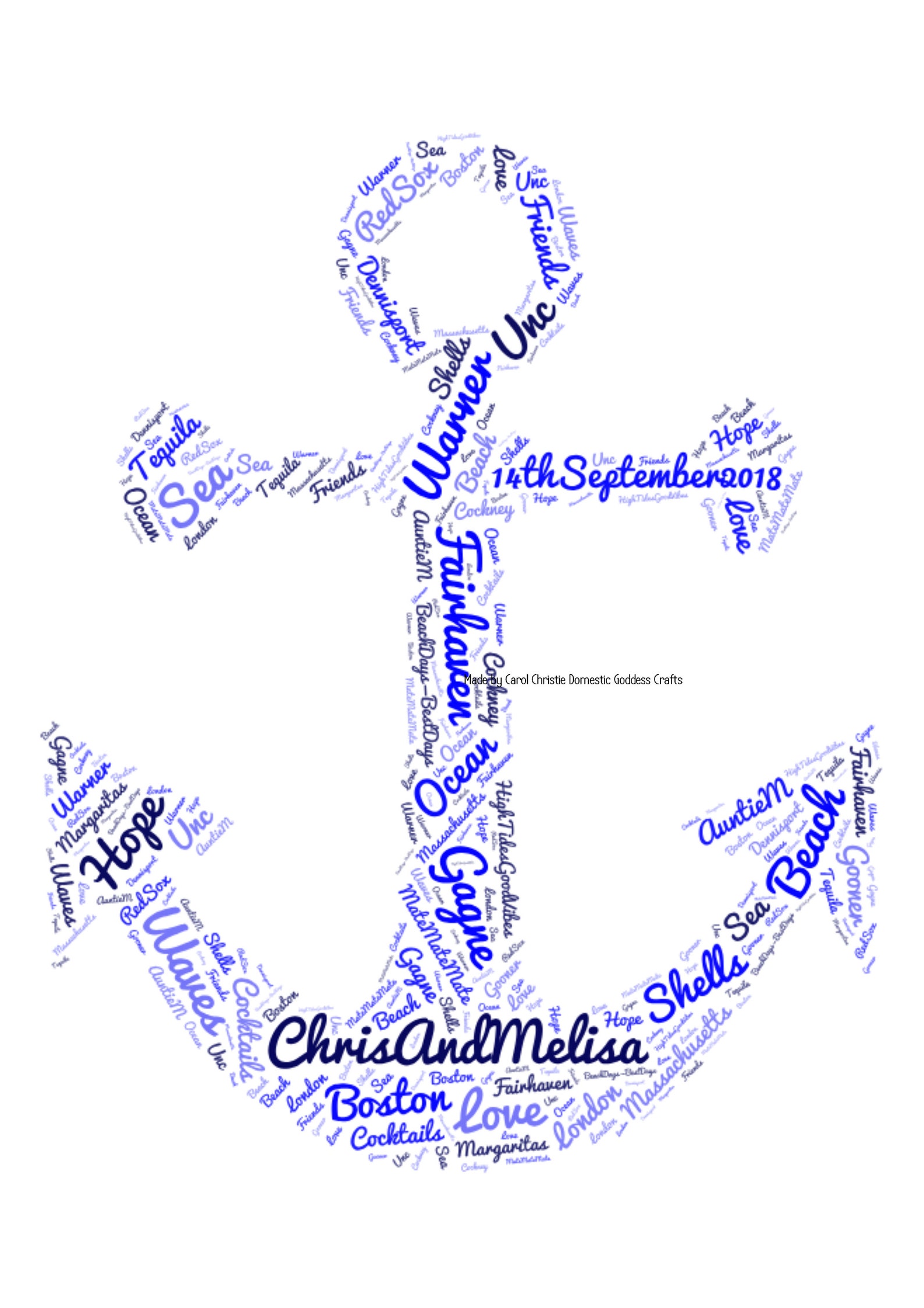 Anchor Print Anchor Word Art Gift for Sailor Gift for Etsy