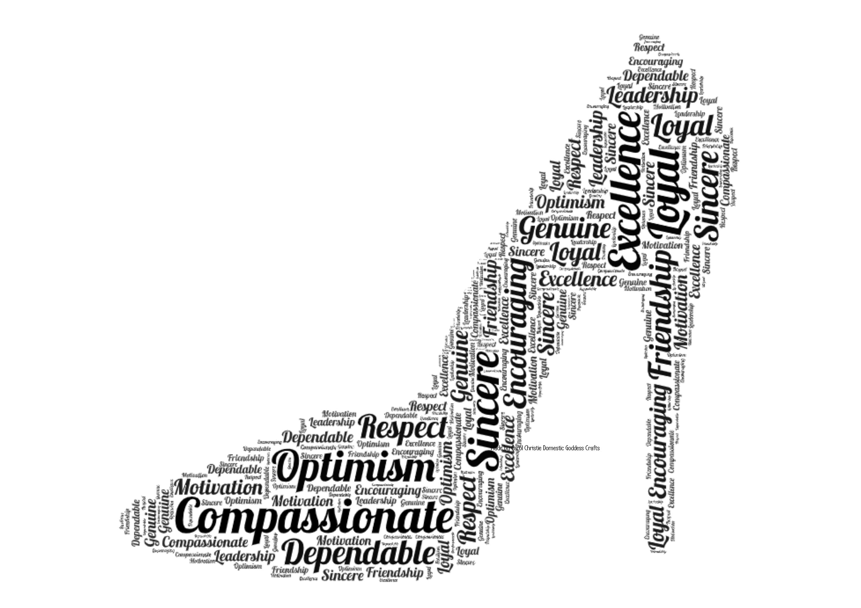 Shoe Wordle Print Shoe Word Art Personalised Shoe Print Etsy UK