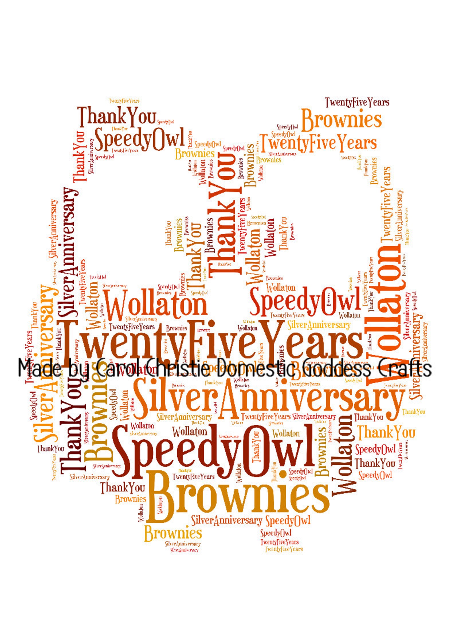 Owl Word Art Personalised Owl Print Owl Word Cloud Etsy