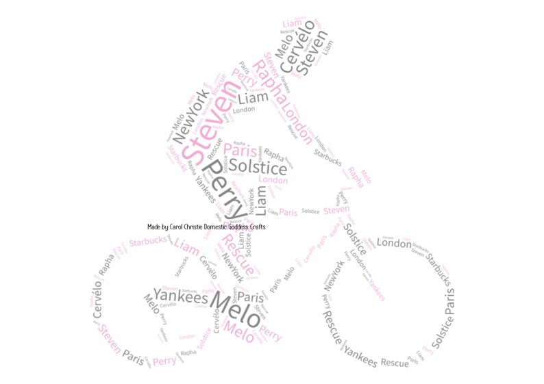 Personalised Bike Print Bike Word Art Bike Word Collage - Il 794xN.1007861256 Du7z