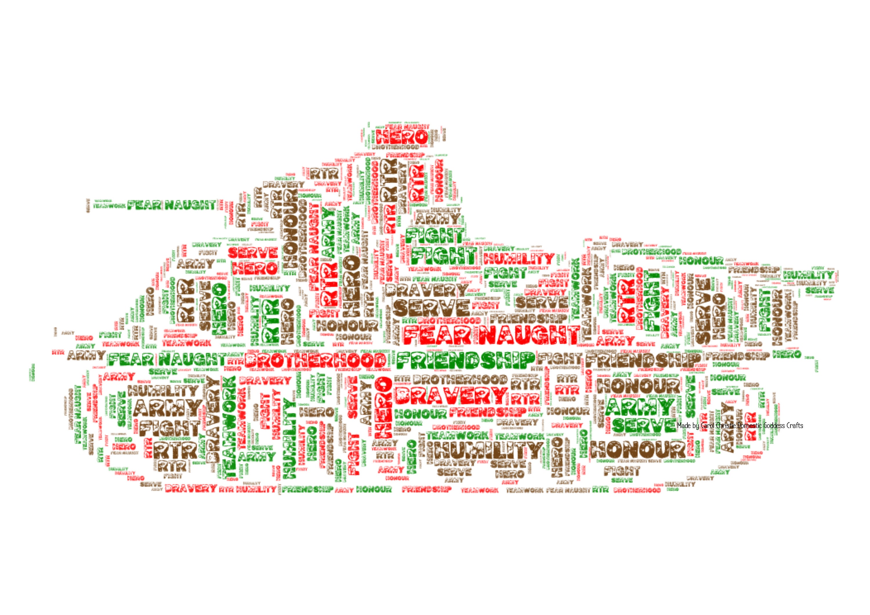 Tank Word Collage, Tank Wordle, Tank Word Art, Tank Print, Army Print, Gift for Soldier