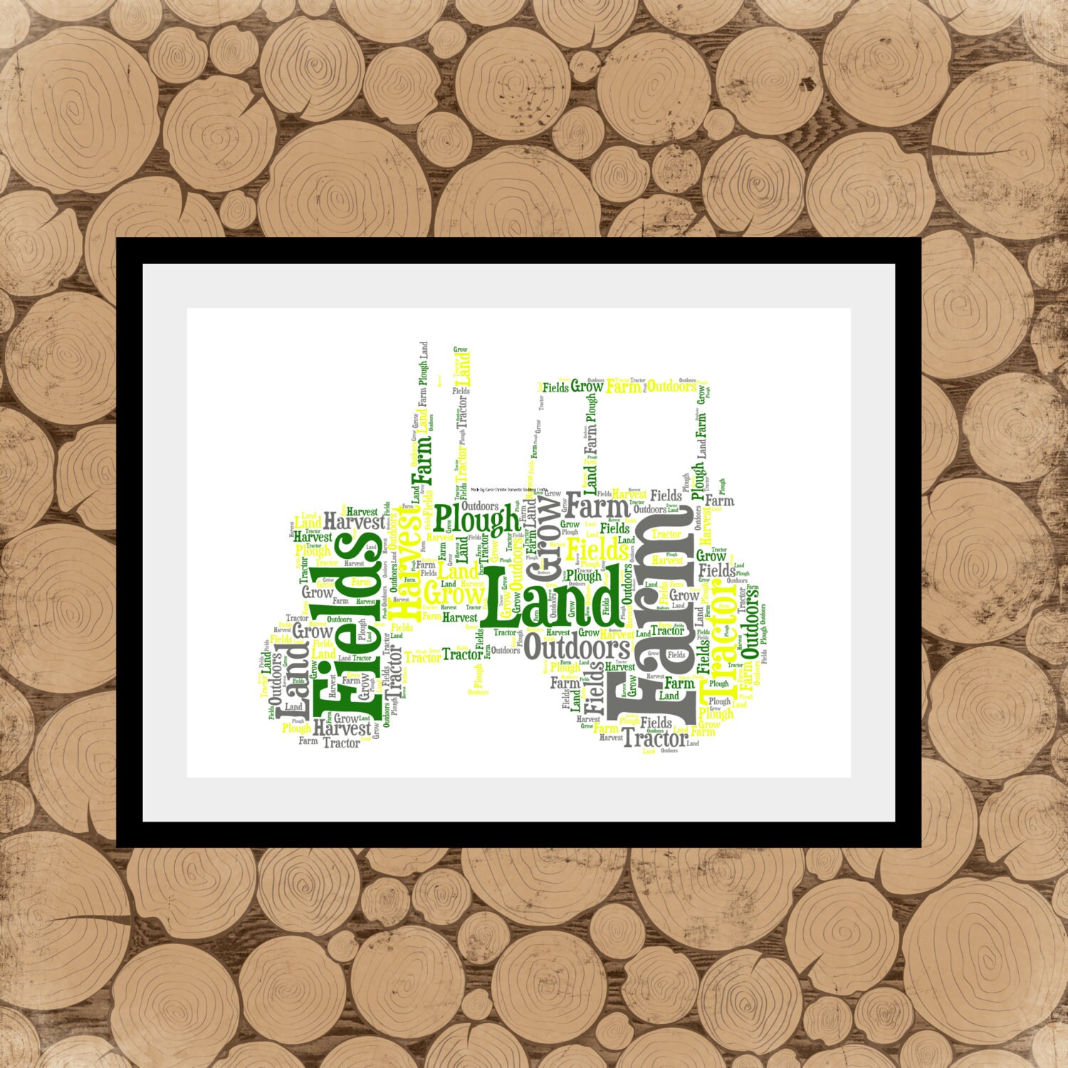 Tractor Word Art Personalised Tractor Print Tractor Word Etsy