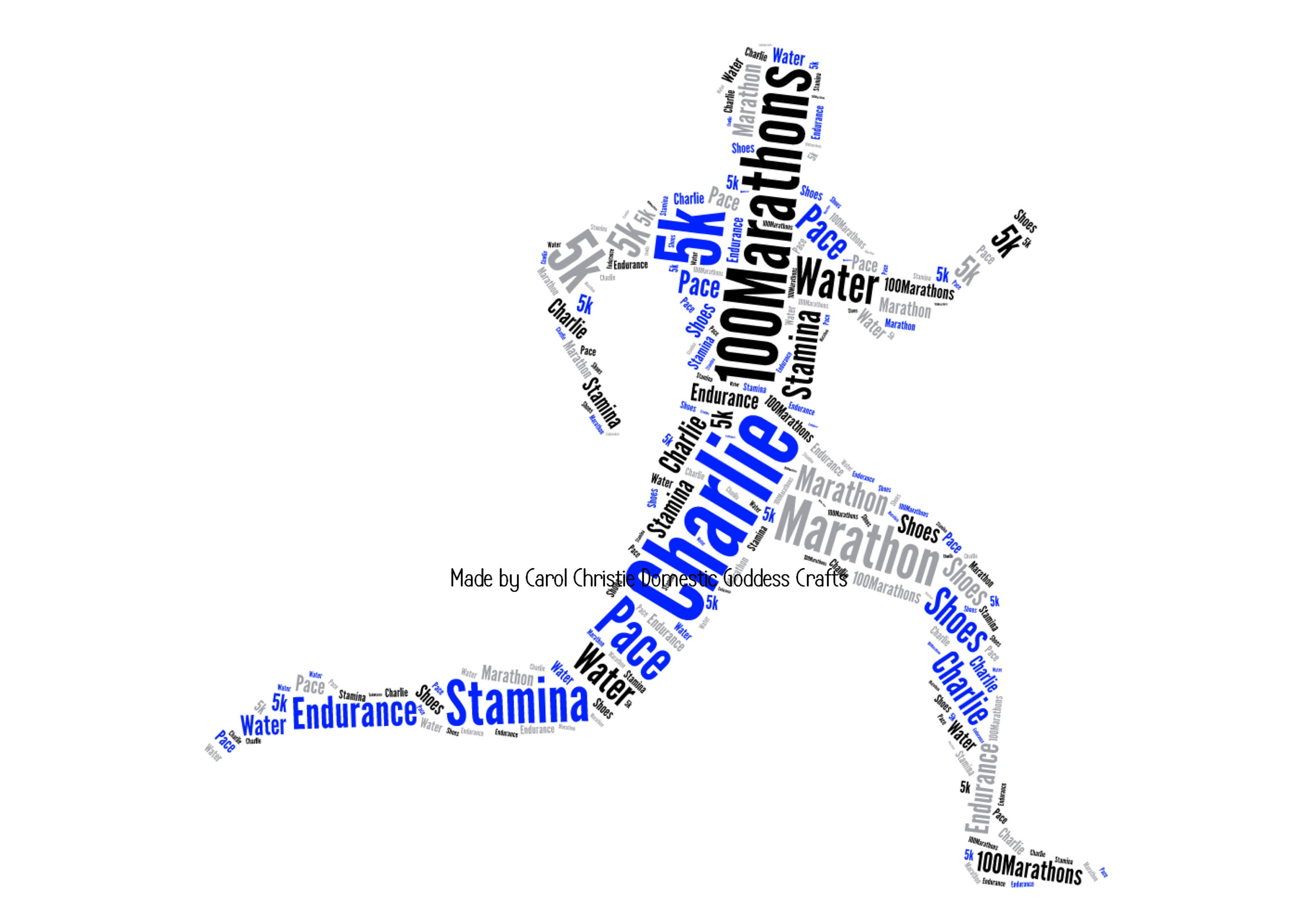 Gift for Runner Runner Word Art Runner Word Cloud Runner Etsy UK