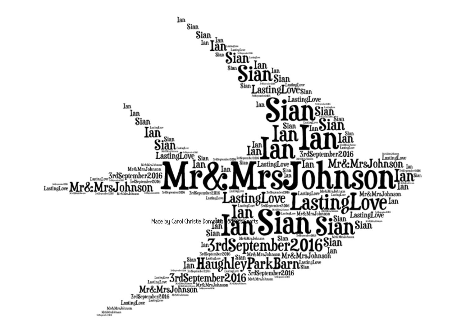 Swallow Print Swallow Word Art Personalised Bird Print Bird Etsy UK