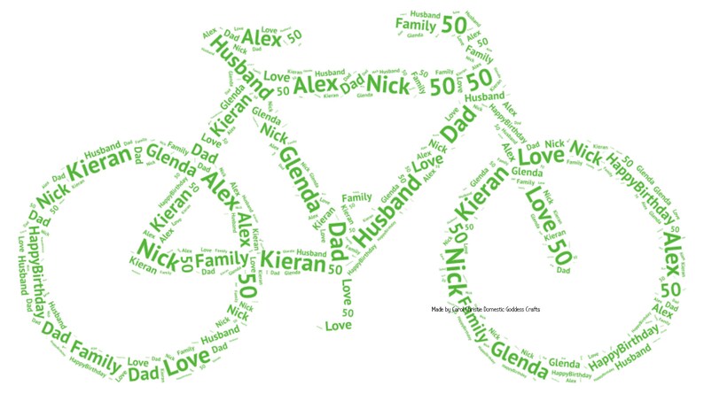 Bike Word Art Personalised Bike Print Cyclist Gift Bike - Il 794xN.1573562514 CixD