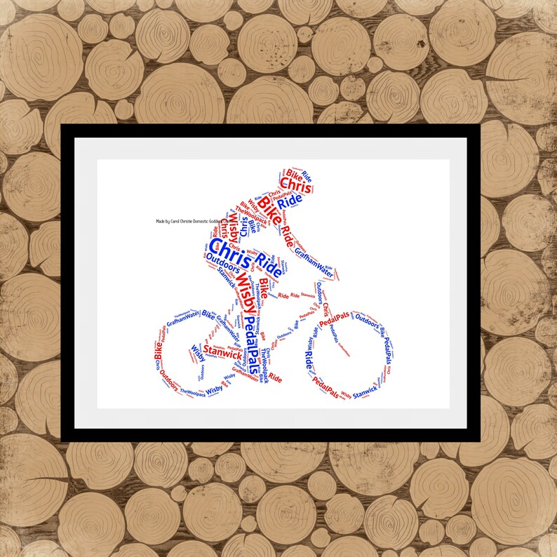 Personalised Bike Print Bike Word Art Bike Word Collage - Il 794xN.1316473187 Bpci