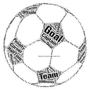 Football Word Art Football Wordle Football Word Collage  Etsy UK