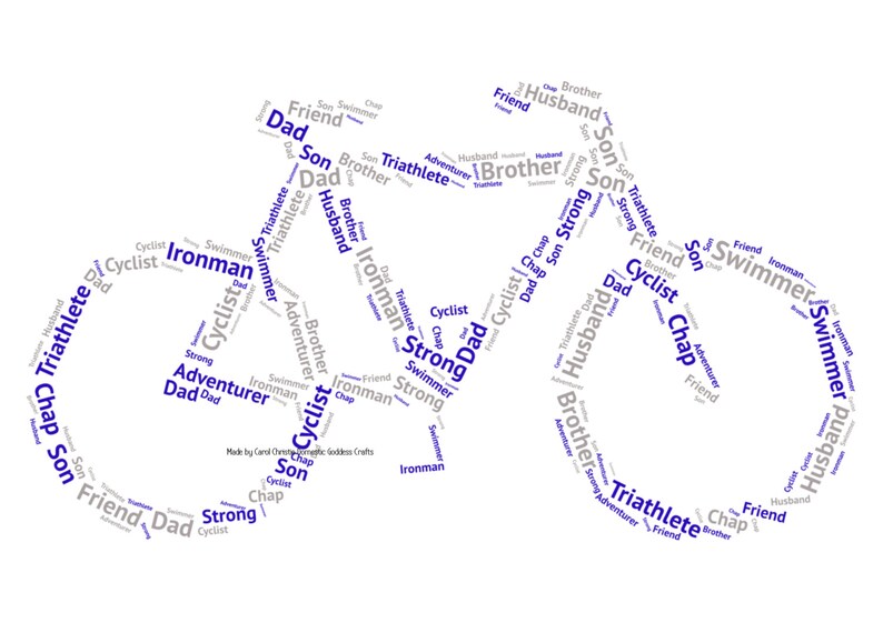 Bike Word Art Personalised Bike Print Cyclist Gift Bike - Il 794xN.1159595771 I3zh