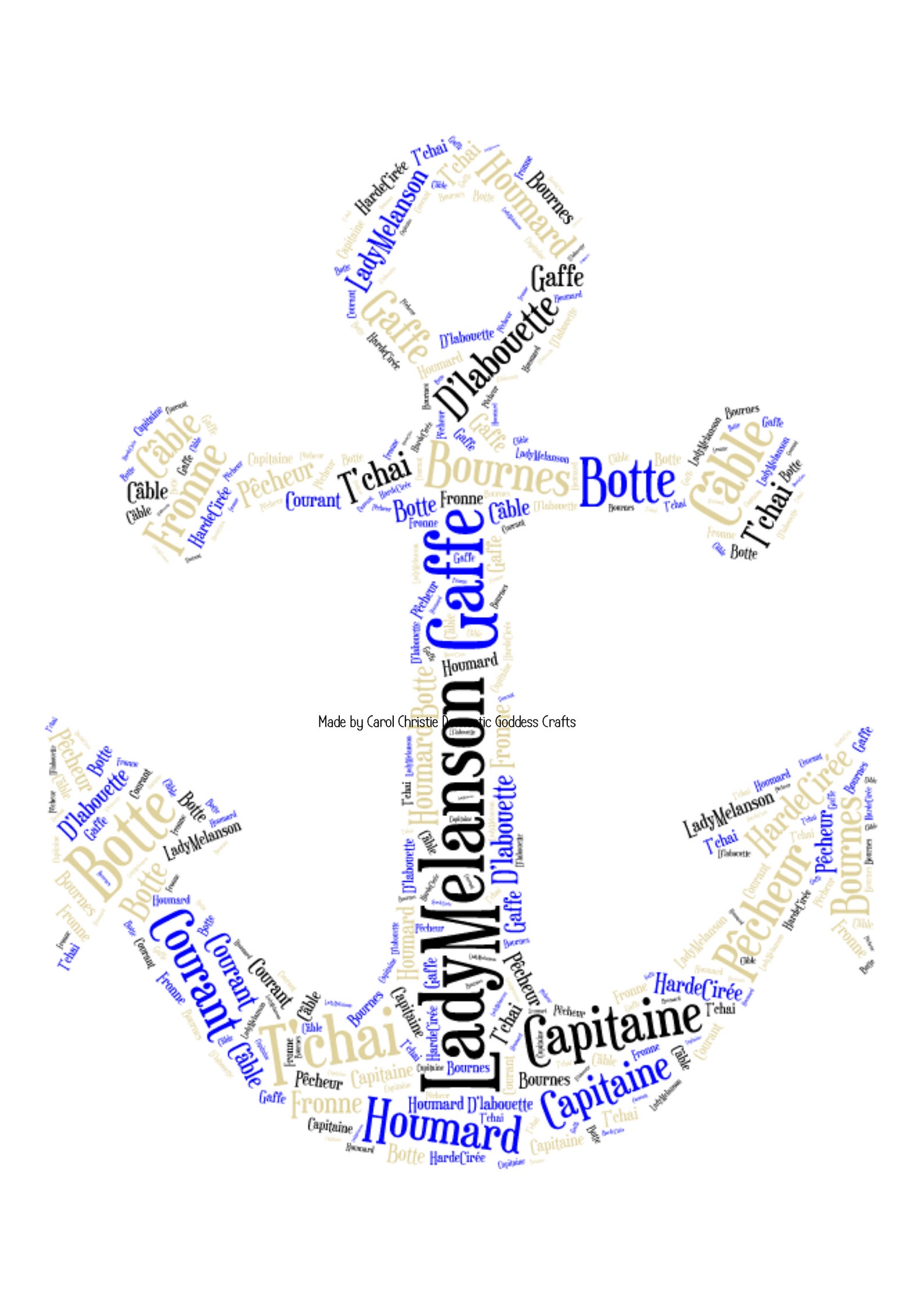 Anchor Print Anchor Word Art Gift for Sailor Gift for Etsy