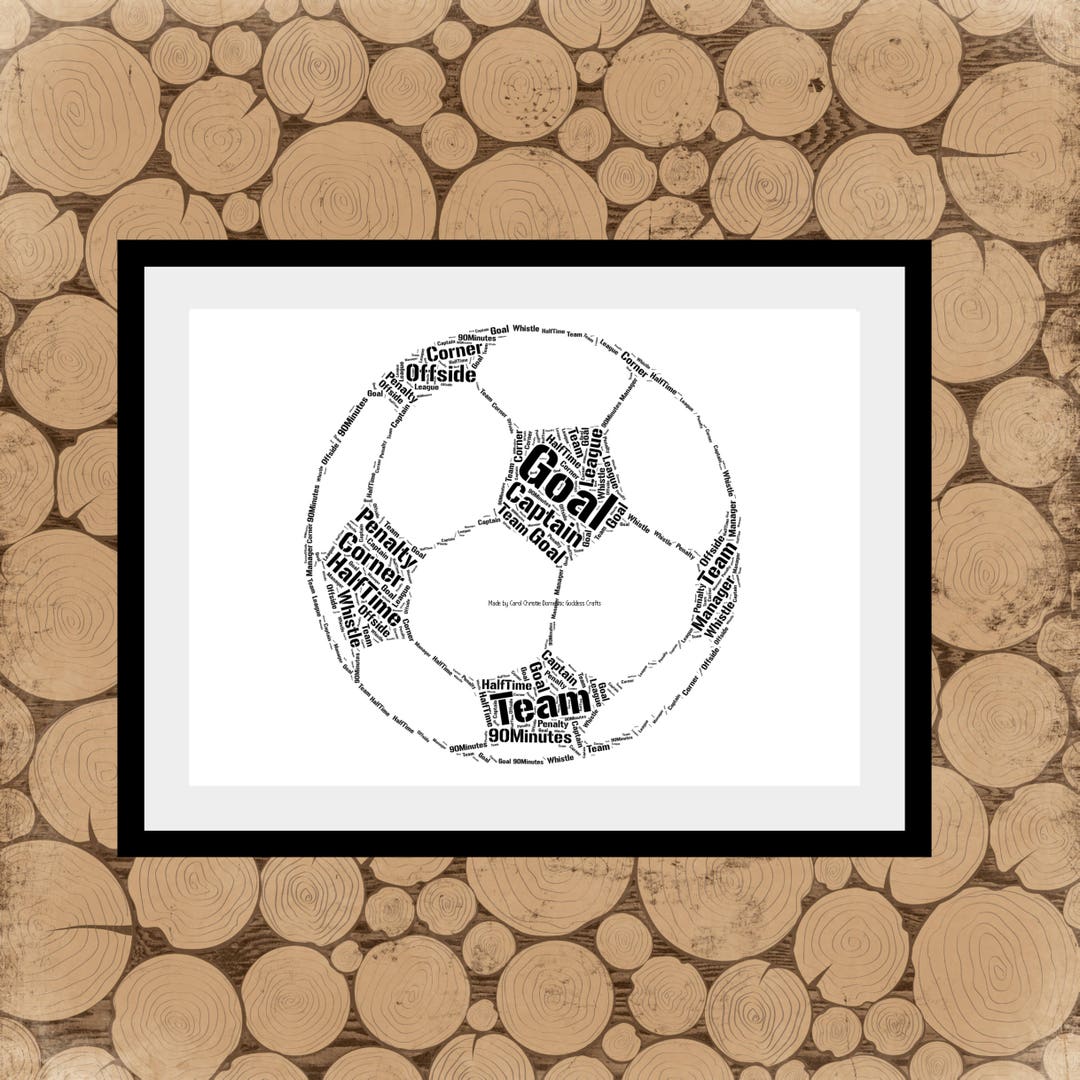 Football Word Art, Football Wordle, Football Word Collage, Football