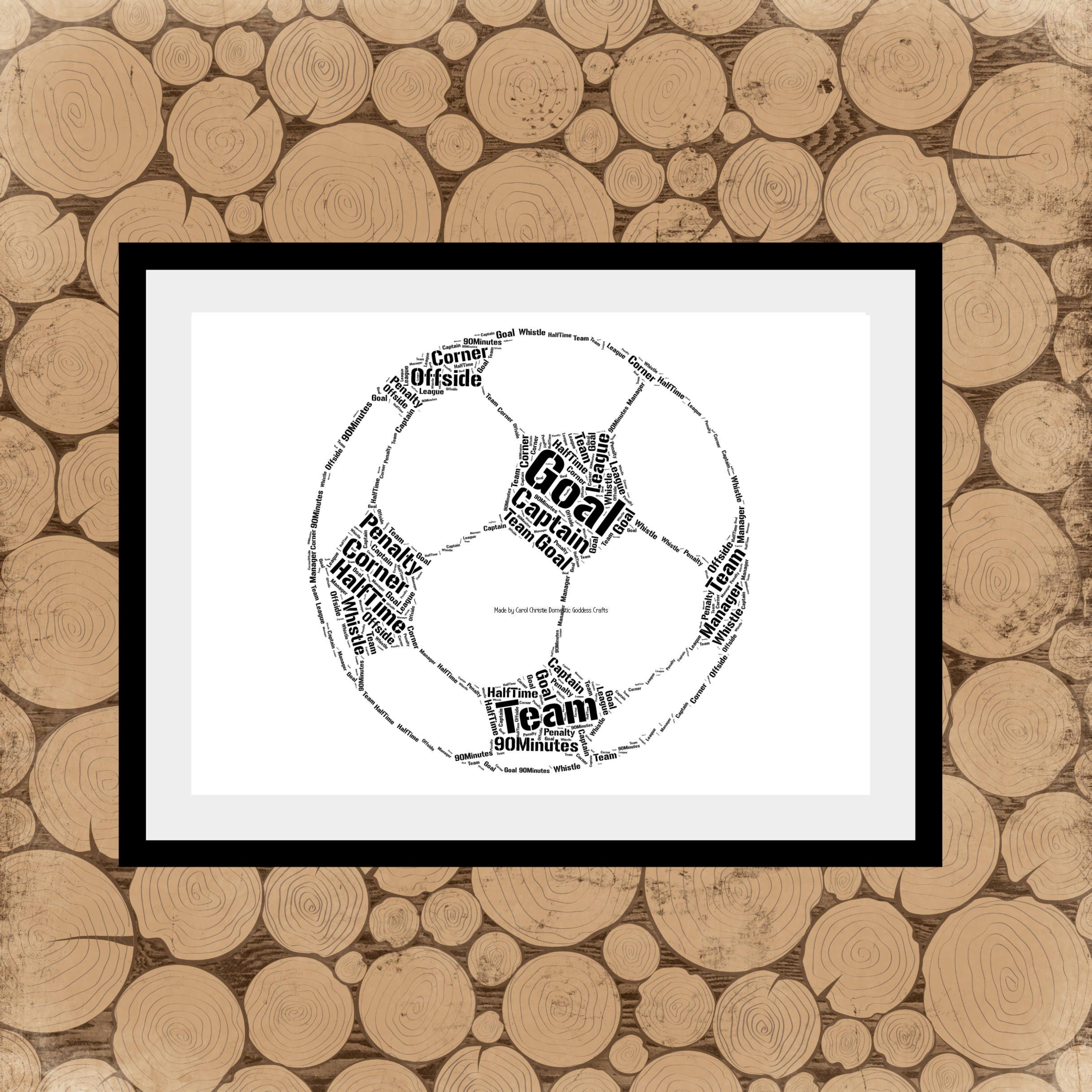 Football Word Art Football Wordle Football Word Collage  Etsy UK