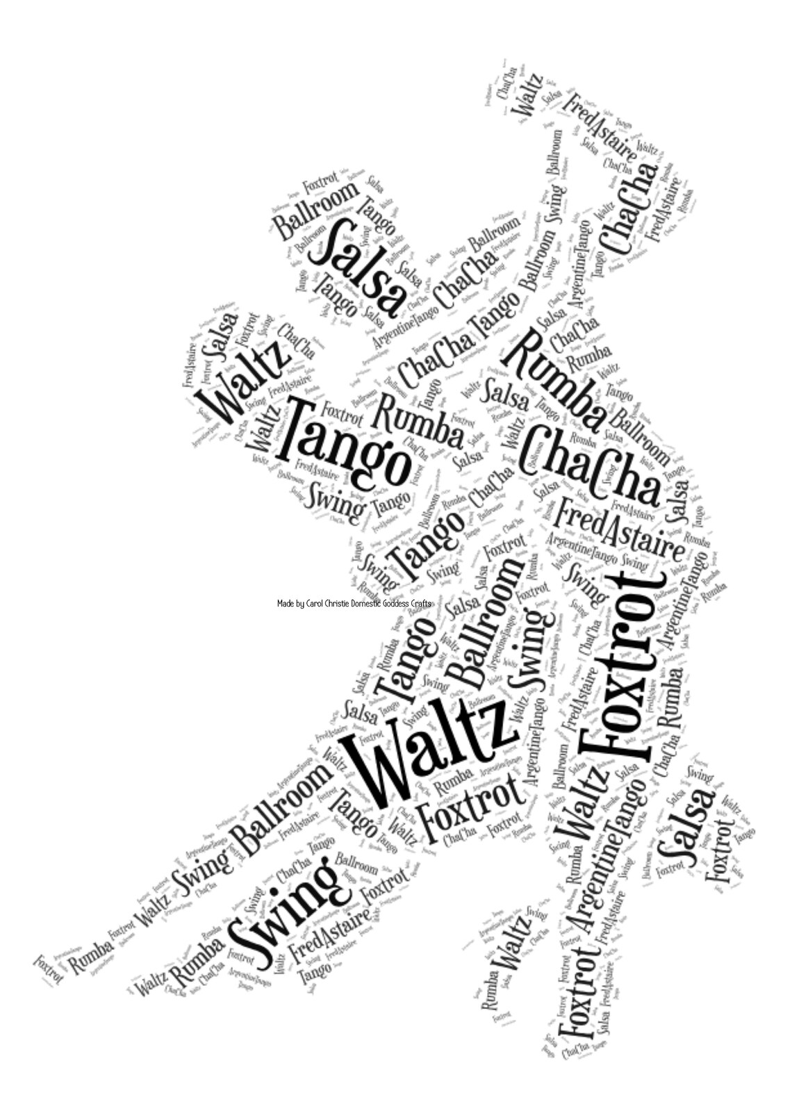 Ballroom Dancing Gift Ballroom Dancer Gift Dancer Word Art Etsy