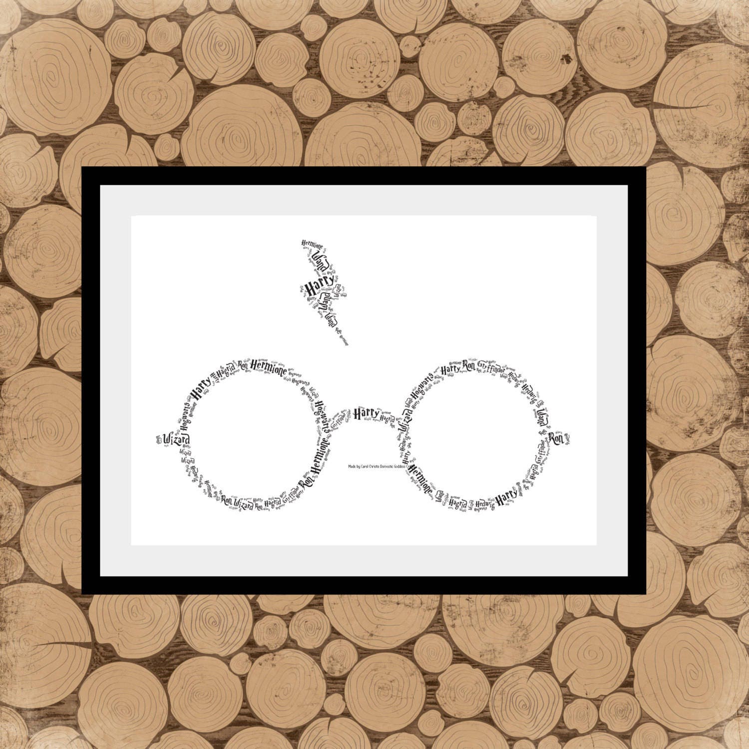 Harry Potter Print Harry Potter Wordle Harry Potter Fan Art  Etsy