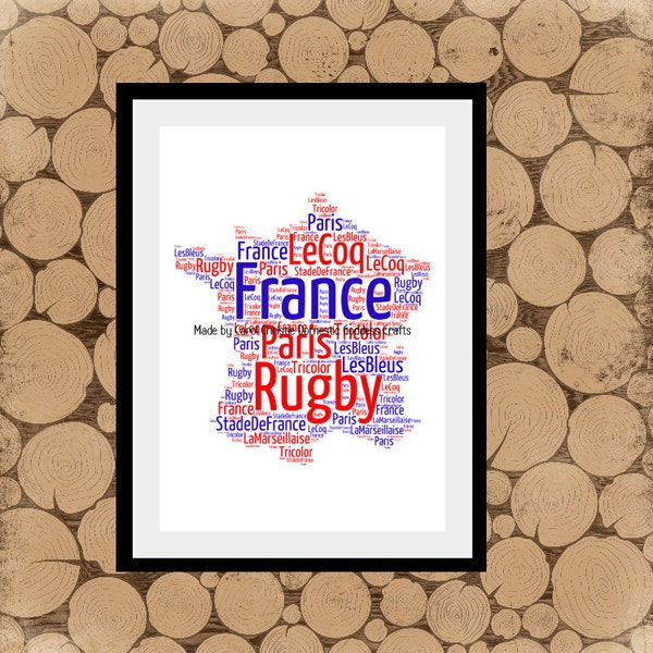 French Word Art Etsy