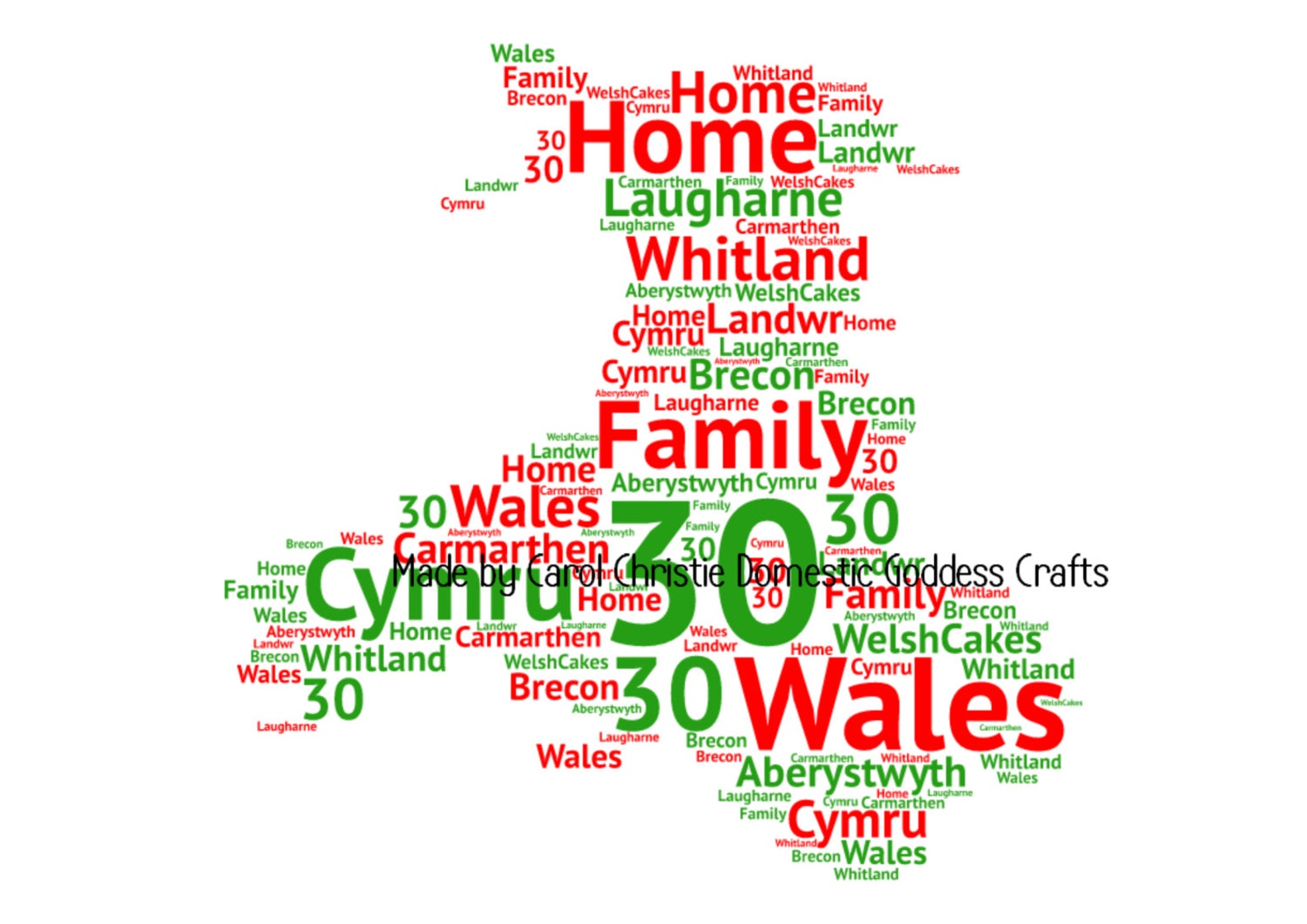 Map of Wales Map of Wales Word Art Welsh Word Collage Welsh Etsy UK