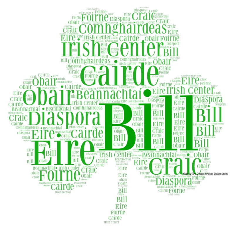 Impresión personalizada de Shamrock, Arte de palabras Shamrock, Shamrock Word Cloud, Arte de palabras irlandesa, Nube de palabras irlandesas, Regalo del Día de San Patricio, Regalo de buena suerte. imagen 10