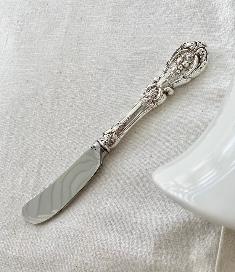 Sterling Silver Butter Spreader 6 1/4 Francis I Pattern Etsy