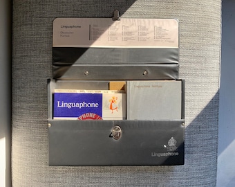 1961 Linguaphone German Language Record Set - Vintage Learn German Course | Language Training Vinyl | Educational LP Boxed Set