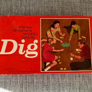 Vintage 1968 Dig Board Game by Parker Brothers | Retro Family Action Game | Complete & Great Condition | Classic Game Night Fun