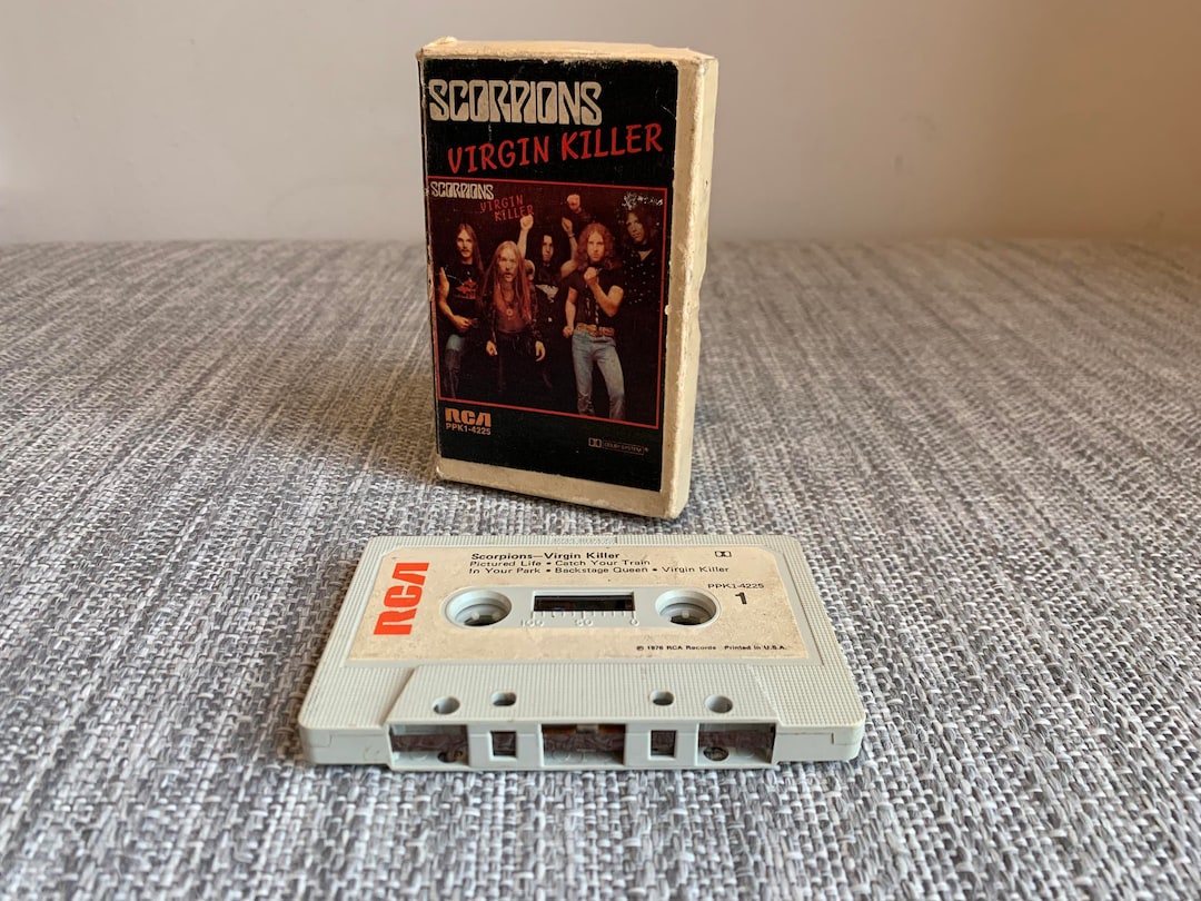 Scorpions Virgin Killer Cassette 1976 RCA USA First Press Paper