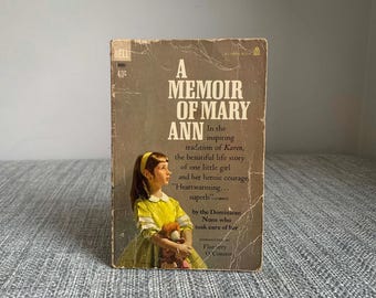 First Edition 1961 A Memoir of Mary Ann-Flannery O'Connor Introduction-Dominican Nuns-Catholic History Memoir-Rare Southern Gothic Collector