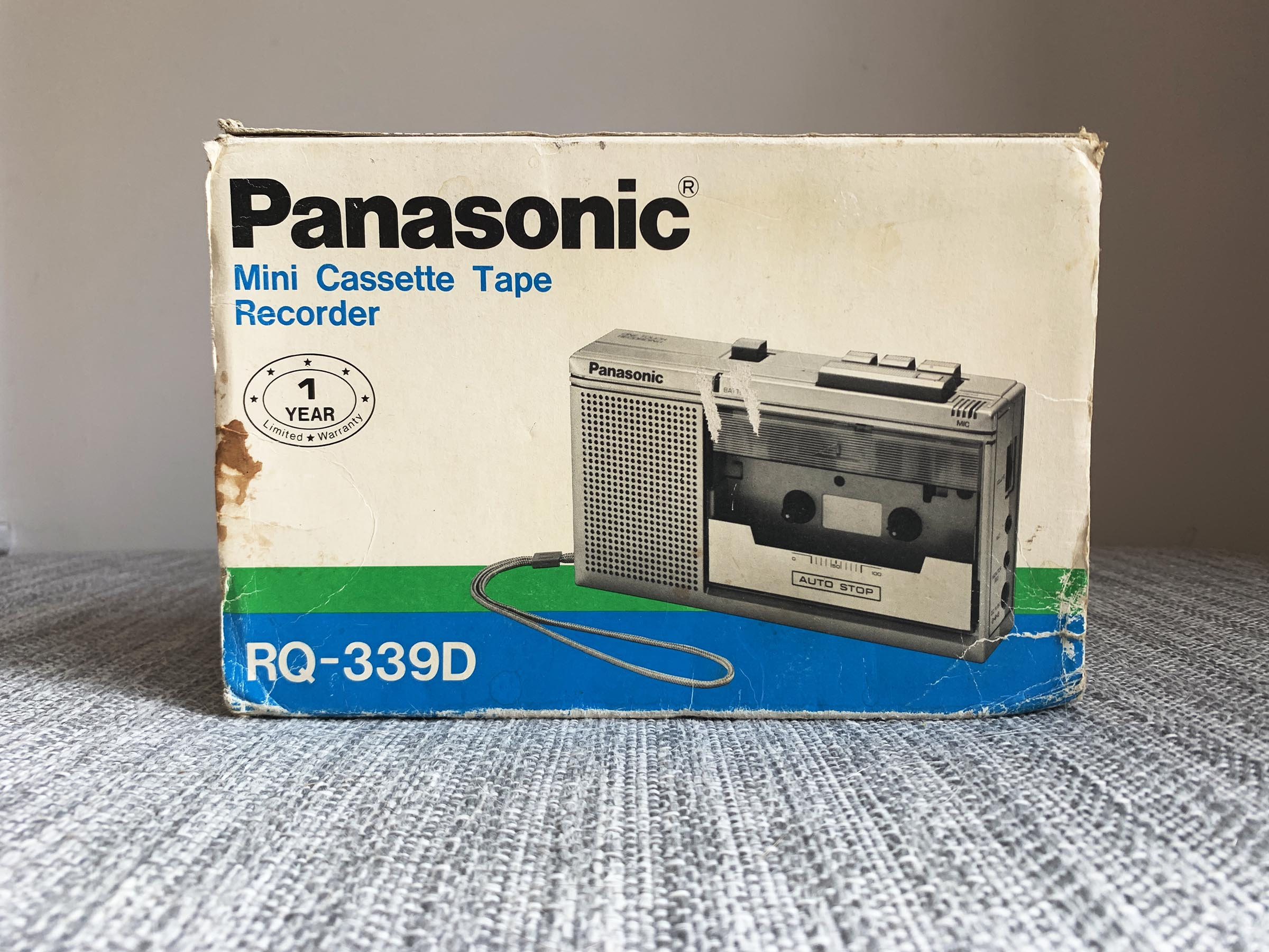Vintage Panasonic Cassette Player / Recorder Original Packaging and