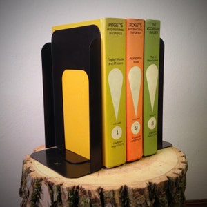 Vintage Black Bookends by GW Systems - Two(2) Bookends