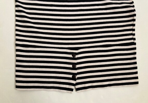 80s t-shirt dress vintage striped long tshirt dre… - image 8