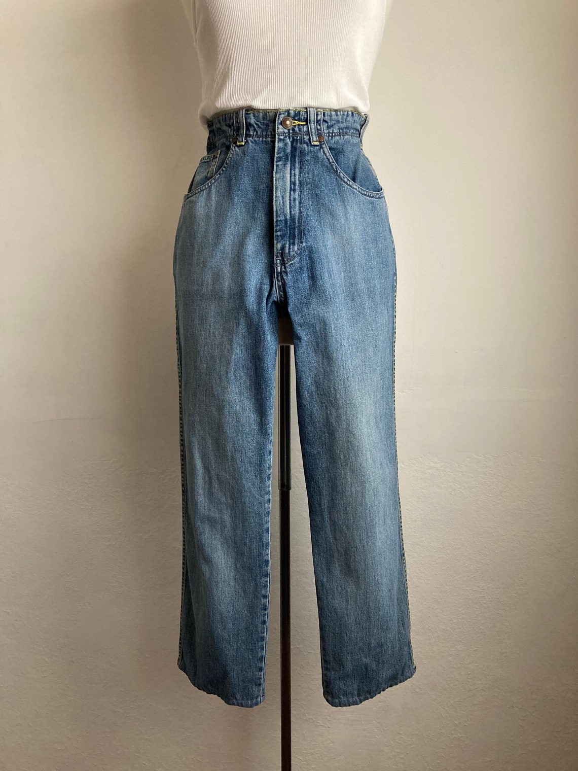 Distressed carpenter jeans vintage baggy jeans womens small | Etsy