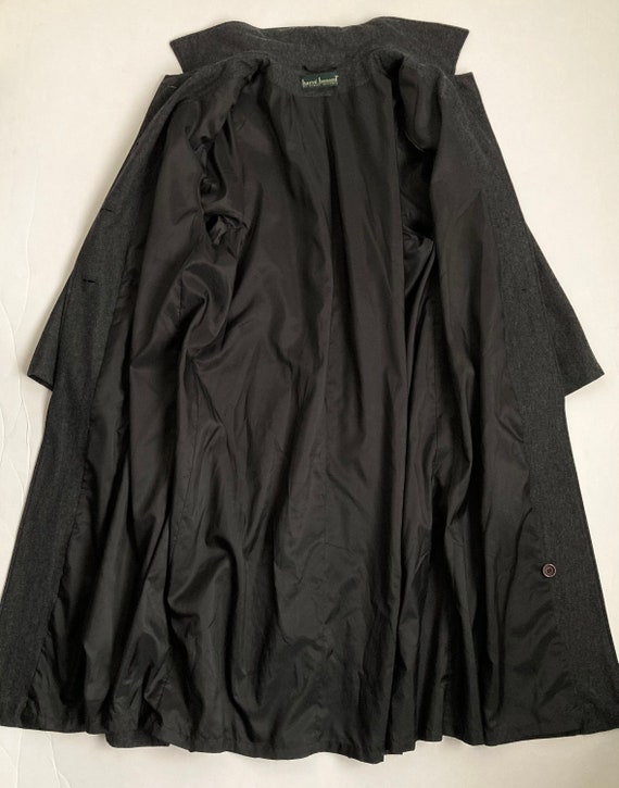 long 80s coat vintage gray coat womens maxi overc… - image 9