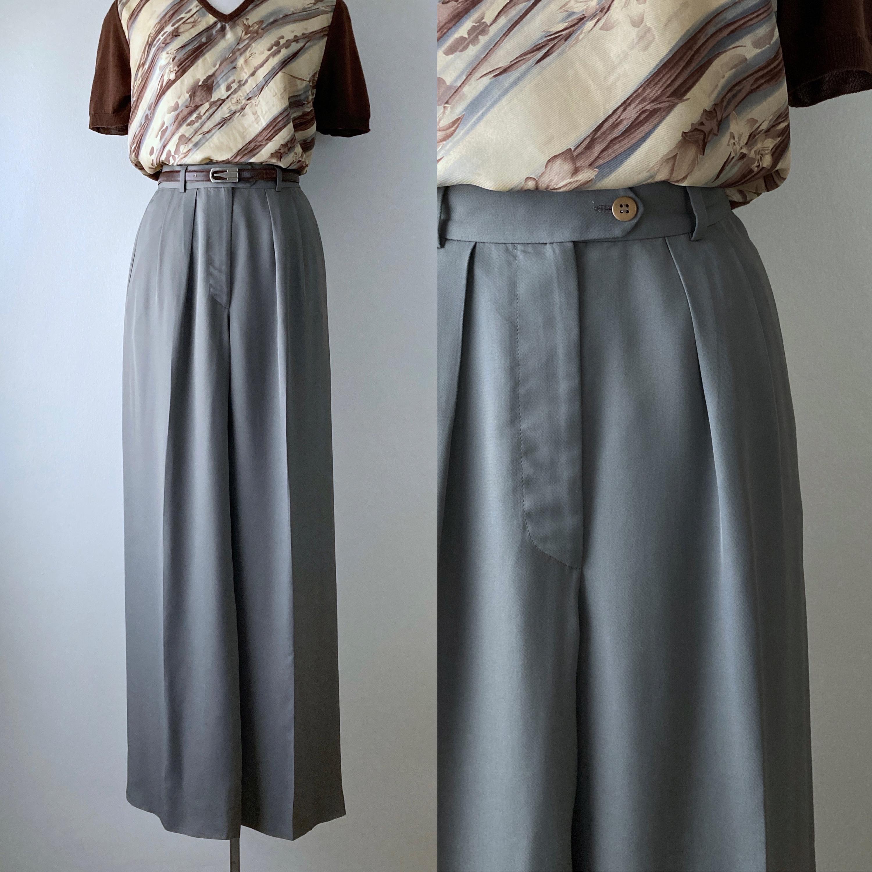Armani Wide Leg Pants - Etsy