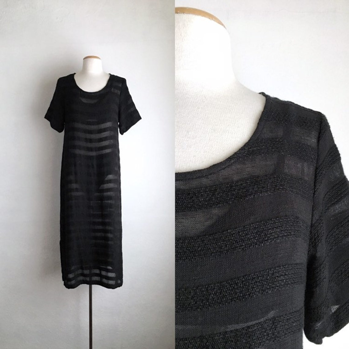 black muumuu dress