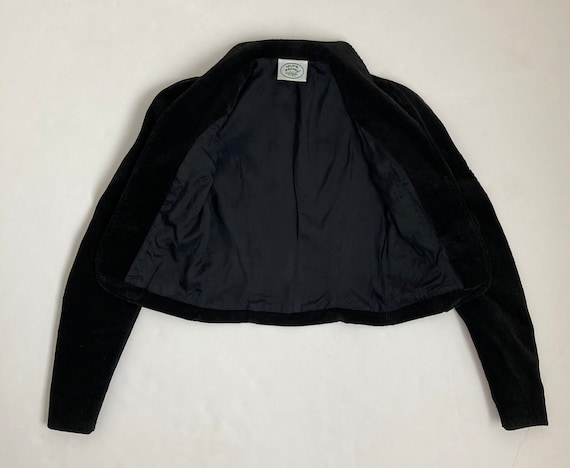 black 80s blazer vintage 70s cropped jacket laura… - image 6