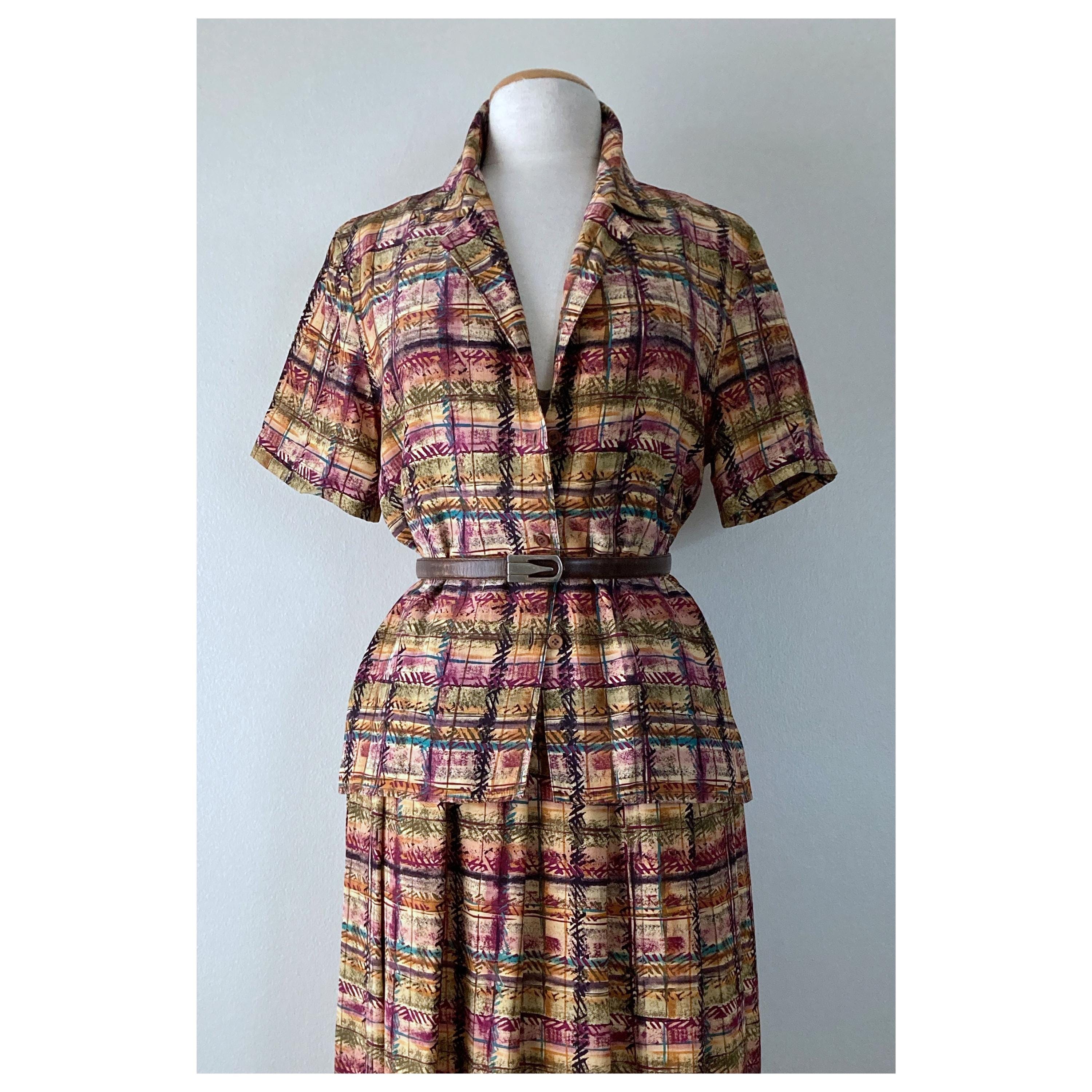90s Shirtdress - Etsy