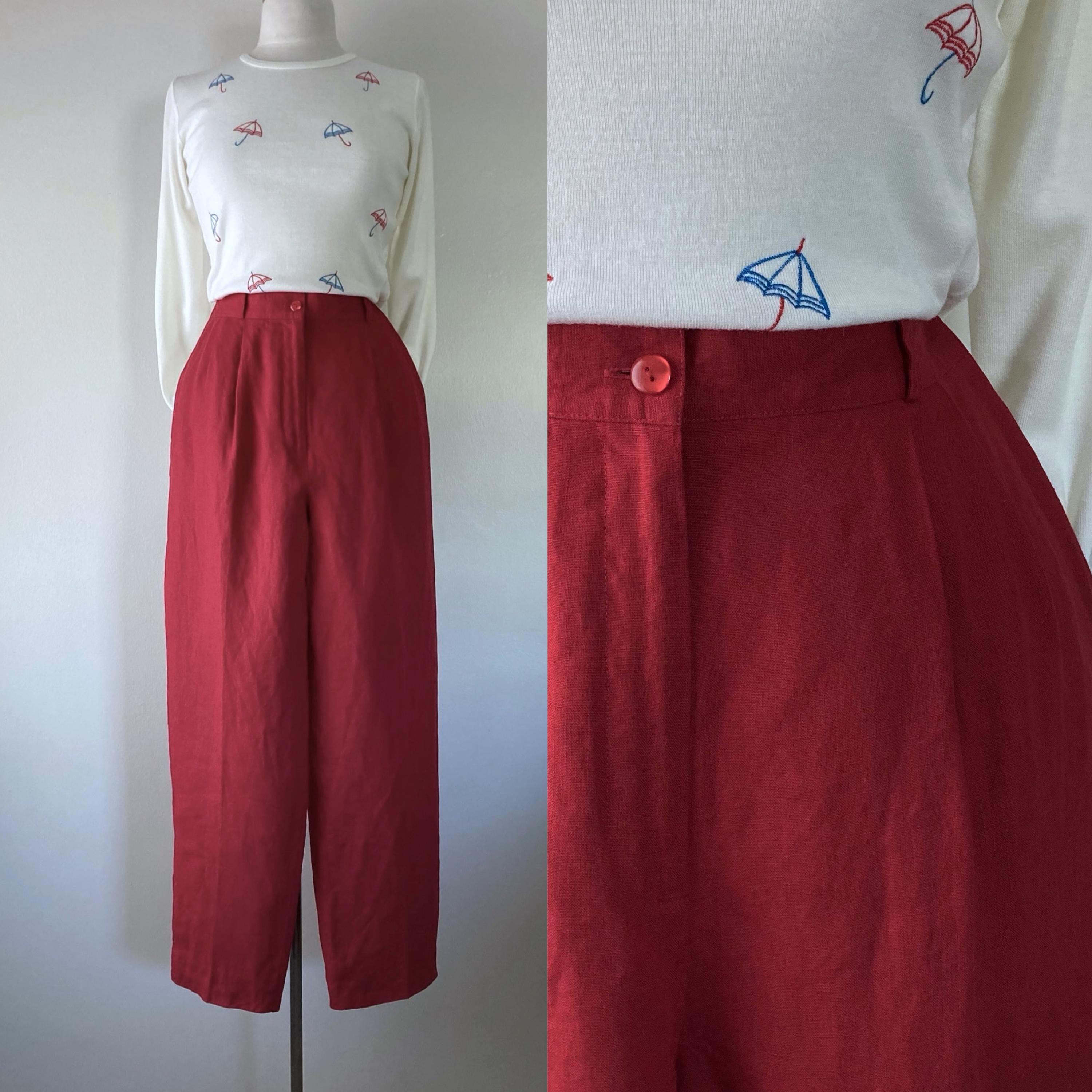 90s Linen Pants - Etsy