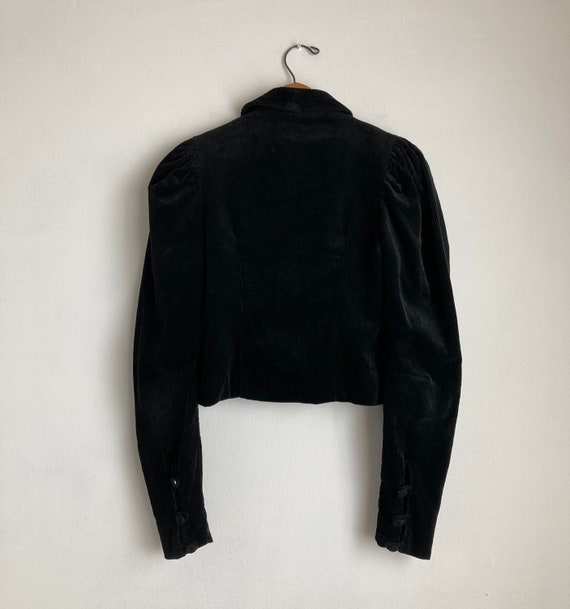 black 80s blazer vintage 70s cropped jacket laura… - image 8
