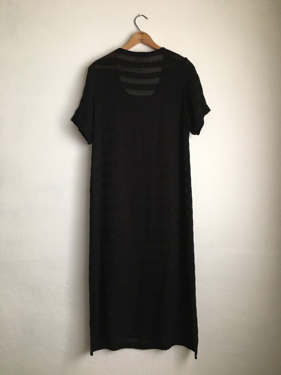 black muumuu dress