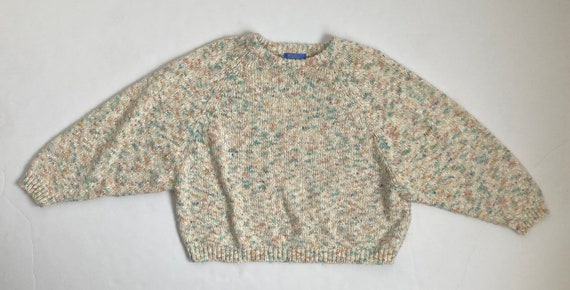 cropped 80s sweater vintage oversized sweater box… - image 3