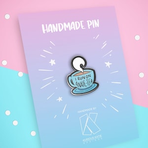 Corro en Anxie-Tea / HANDMADE PLASTIC PIN I Mental Health / Shrink Plastic / Funny Badges