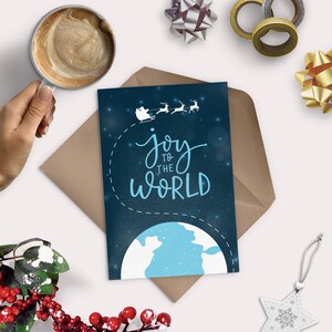 Joy to the World Greeting Card - Divertido - Genérico - Trineo - Navidad