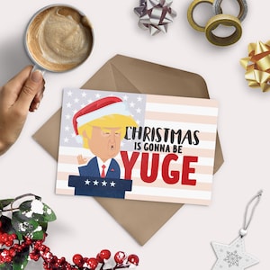 Weihnachten wird Yuge Grußkarte sein - lustig - Politik - Weihnachten - Weihnachten - Donald Trump
