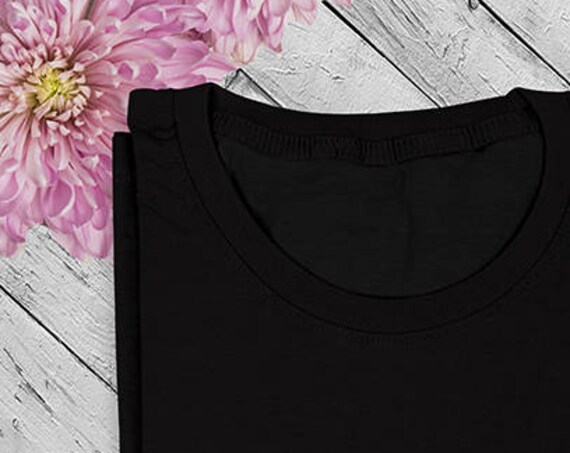 T-T-Shirt PSD Mockup Template Apparel Black T-Shirt Mockup Tee Folded