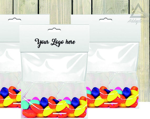 Favor Template And Mockup Candy Bag Printable Bag Toppers