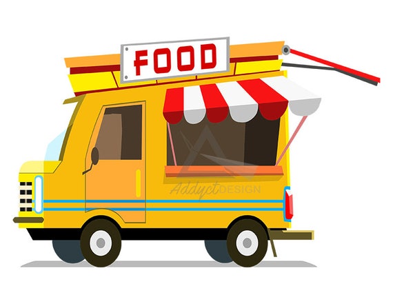 Food Truck Clipart Foodtruck Fast Food Fastfood Burger Clipart Design Foodtruck Logo Foodtruck Menu Organic Food Commercial Use