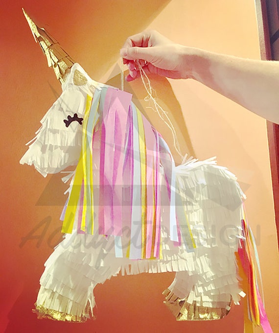 Pinata Unicorn Template Printable Vector Mockup Event Party Favors Printables Diy