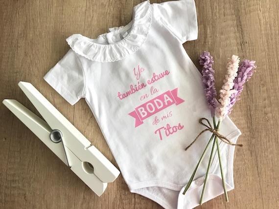 BODY Para BEBE PERSONALIZADO. Vinilo Textil En Color Rosa. 