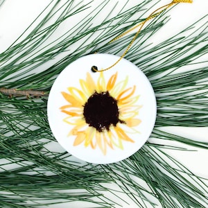Sonnenblume Ornament - Sonnenblume Geschenk - Sonnenblume Dekor - Kansas Sonnenblume Ornament - Kansas Geschenk - Weihnachtsverzierung - Sonnenblume Art
