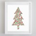 Christmas Tree Watercolor Art Print Christmas Decor | Etsy